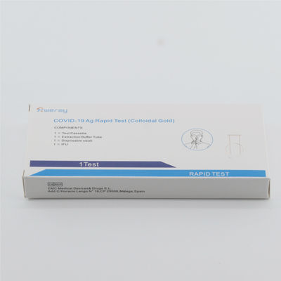 গুণ  ISO Certified 15mins Rapid Covid 19 Test Kits Antigen Saliva Test Kit High Sensitivity কারখানা