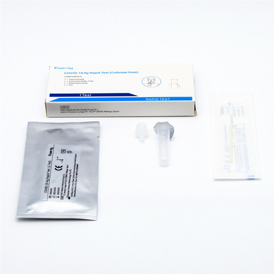 ISO 13485 Colloidal Gold Covid 19 টেস্ট কিট সেলফ টেস্ট সিঙ্গেল প্যাকেজ